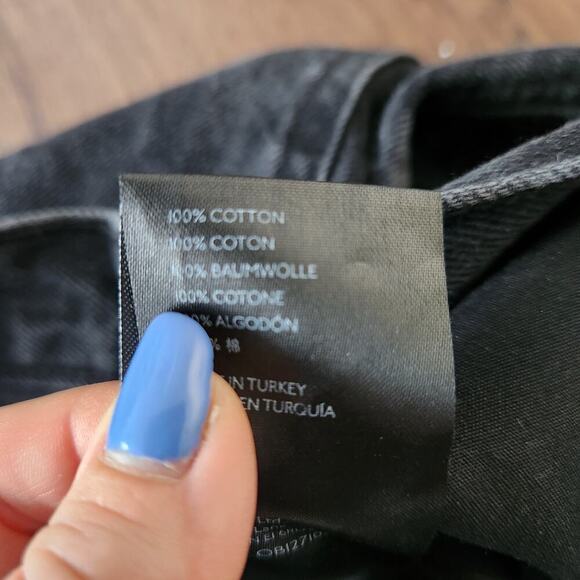 Free People We The Free Straight Leg Black Jeans 27 - Picture 5 of 8